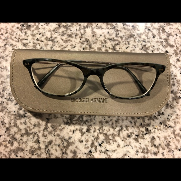 Giorgio Armani Blue Tortoise Shell Glasses - Picture 2 of 7